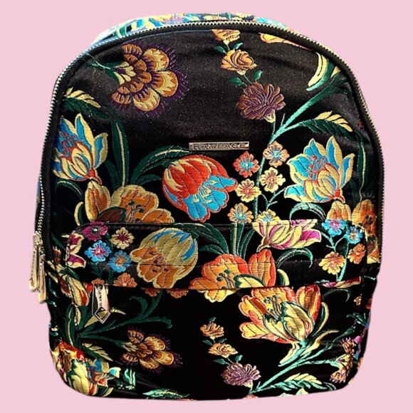 Rampage Handbags - Beautiful Rampage Floral Backpack~ Gently Used~ Black with Vibrant Colors (F5)